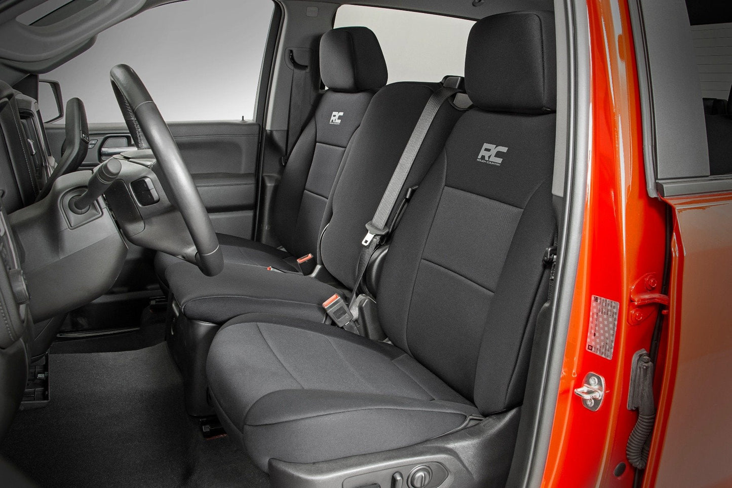 Rough Country 91035 Seat Covers | FR 40/20/40 | Chevy/GMC Sierra 1500 (19-26)/Silverado 1500 (19-26)