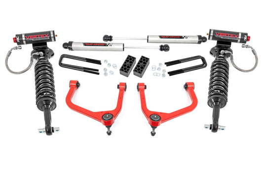 Rough Country 22657RED 3.5 Inch Lift Kit | Vertex/V2 | GMC Sierra 1500 2WD/4WD (2019-2025 & Classic)