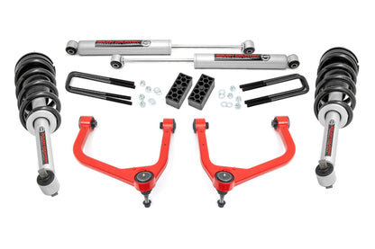 Rough Country 22631RED 3.5 Inch Lift Kit | N3 Struts | GMC Sierra 1500 2WD/4WD (2019-2025 & Classic)