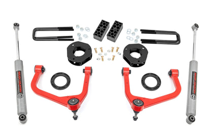 Rough Country 29531RED 3.5 Inch Lift Kit | Chevy Silverado 1500 2WD/4WD (2019-2024 & Classic)