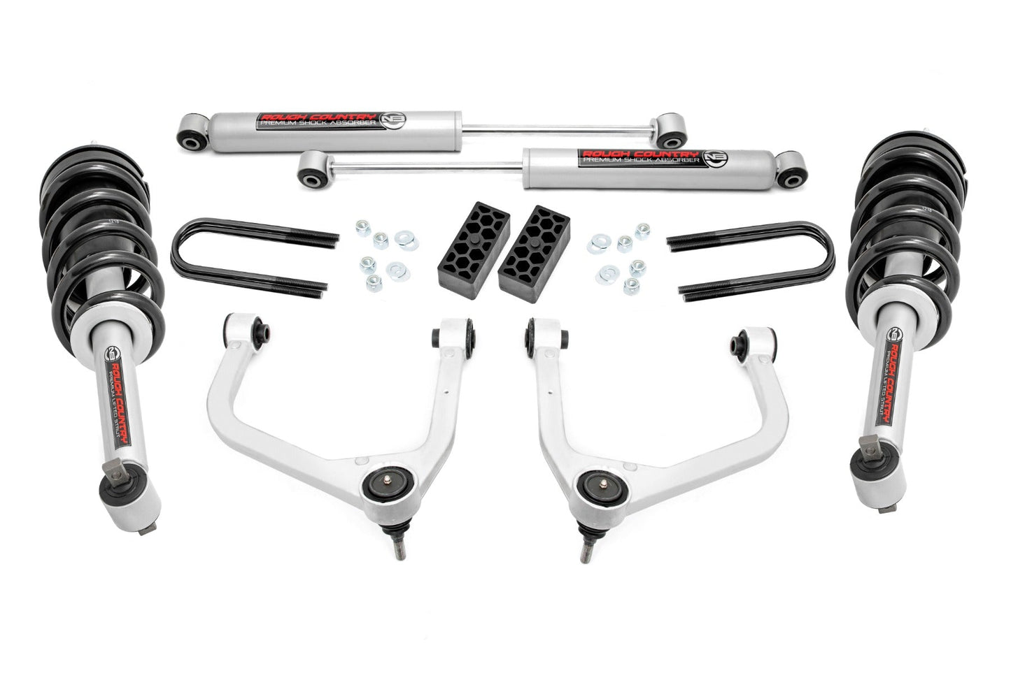 Rough Country 28231_A 3.5 Inch Lift Kit | N3 Struts | Rear Mono Leaf | Chevy Silverado 1500 (25-26)