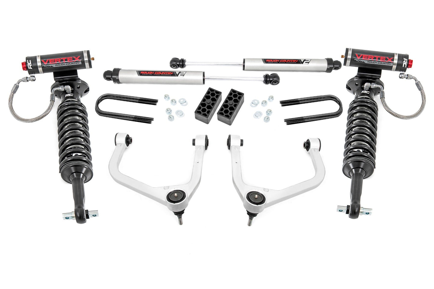 Rough Country 28257_A 3.5 Inch Lift Kit | Vertex/V2 | Rear Mono Leaf | Chevy Silverado 1500 (25-26)