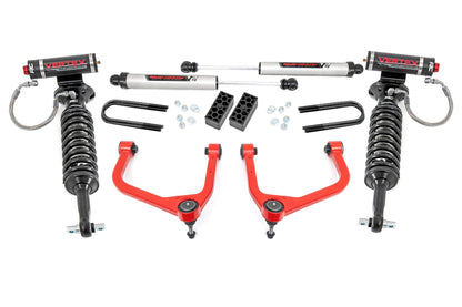 Rough Country 28257RED_A 3.5 Inch Lift Kit | Vertex/V2 | Rear Mono Leaf | Chevy Silverado 1500 (25-26)
