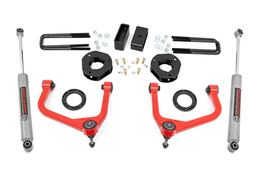 Rough Country 22630RED 3.5 Inch Lift Kit | GMC Sierra 1500 2WD/4WD (2019-2025 & Classic)