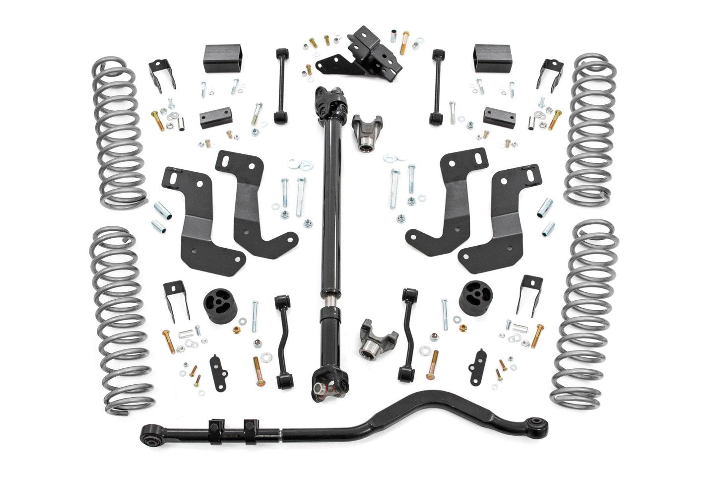 Rough Country 60600 3.5 Inch Lift Kit | C/A Drop | 4-Door | 392 | Jeep Wrangler Unlimited (18-23)
