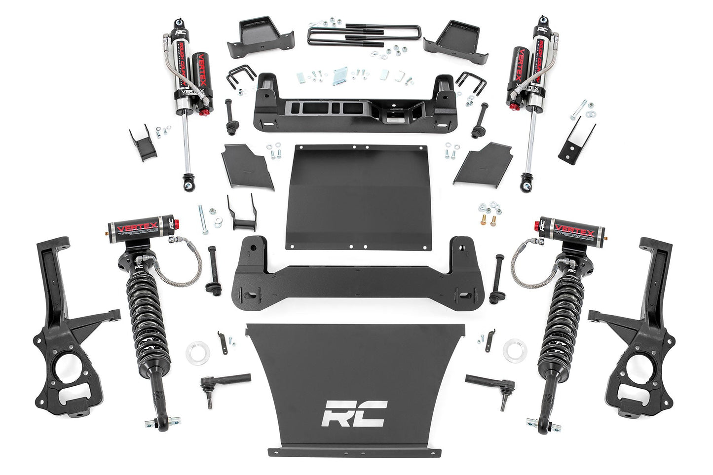 Rough Country 27550 4 Inch Lift Kit | AT4/Trailboss | Vertex | Chevy/GMC Sierra 1500 (19-24)/Silverado 1500 (19-24)