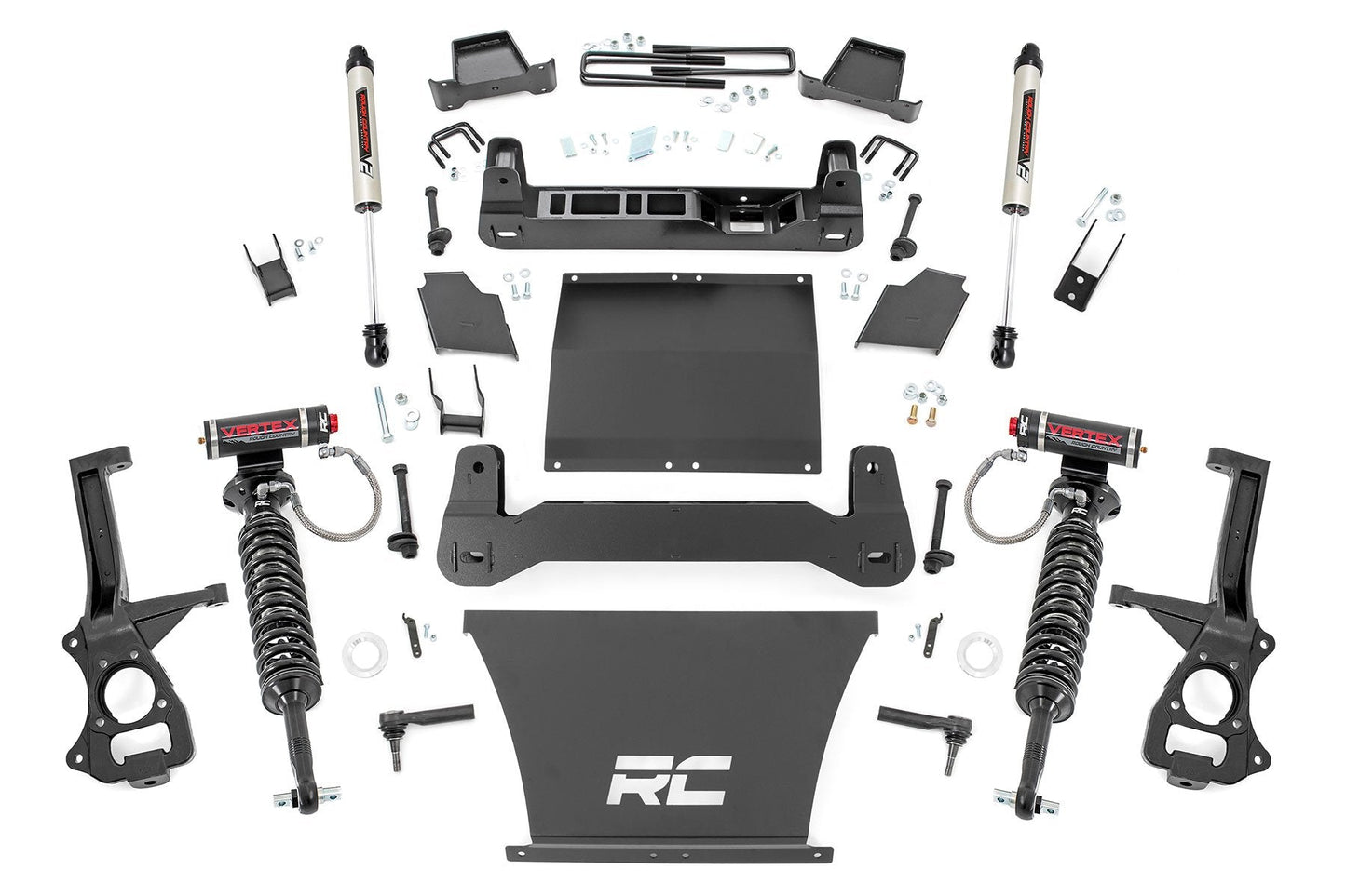 Rough Country 27557 4 Inch Lift Kit | AT4/Trailboss | Vertex/V2 | Chevy/GMC Sierra 1500 (19-24)/Silverado 1500 (19-24)