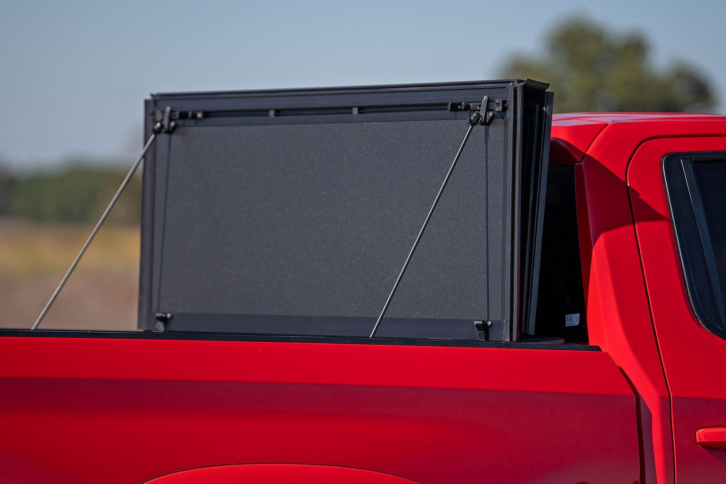 Rough Country 49120580 Hard Tri-Fold Flip Up Bed Cover | 5'10" Bed | Chevy/GMC Sierra 1500 (19-26)/Silverado 1500 (19-26)