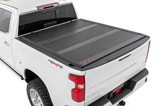 Rough Country 47120580B Hard Low Profile Bed Cover | 5'10" Bed | Chevy/GMC Sierra 1500 (19-26)/Silverado 1500 (19-26)