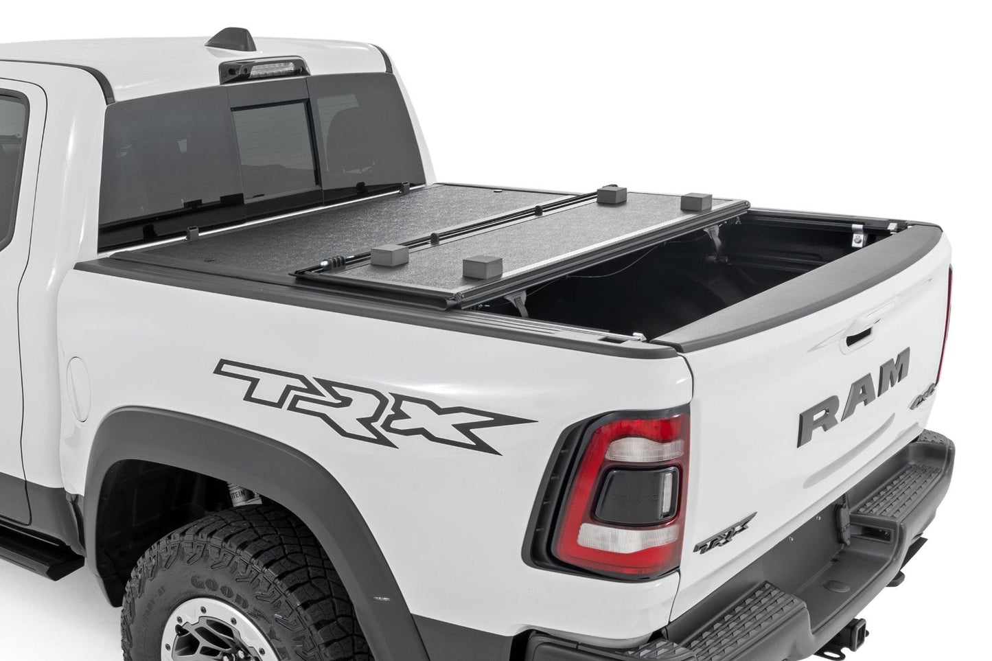 Rough Country 47320550B Hard Low Profile Bed Cover | 5'7" Bed | No Rambox | Ram 1500 (19-26)/1500 TRX (21-24)