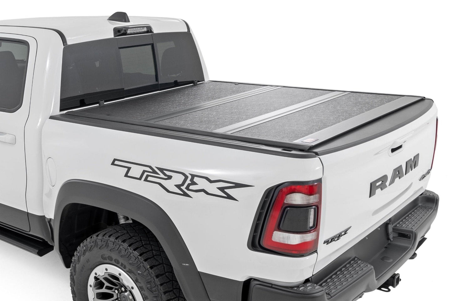 Rough Country 47320550B Hard Low Profile Bed Cover | 5'7" Bed | No Rambox | Ram 1500 (19-26)/1500 TRX (21-24)