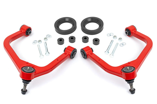 Rough Country 1325RED 1.75 Inch Leveling Kit | Forged Red UCA | AT4 | GMC Sierra 1500  (2019-2025 & Classic)