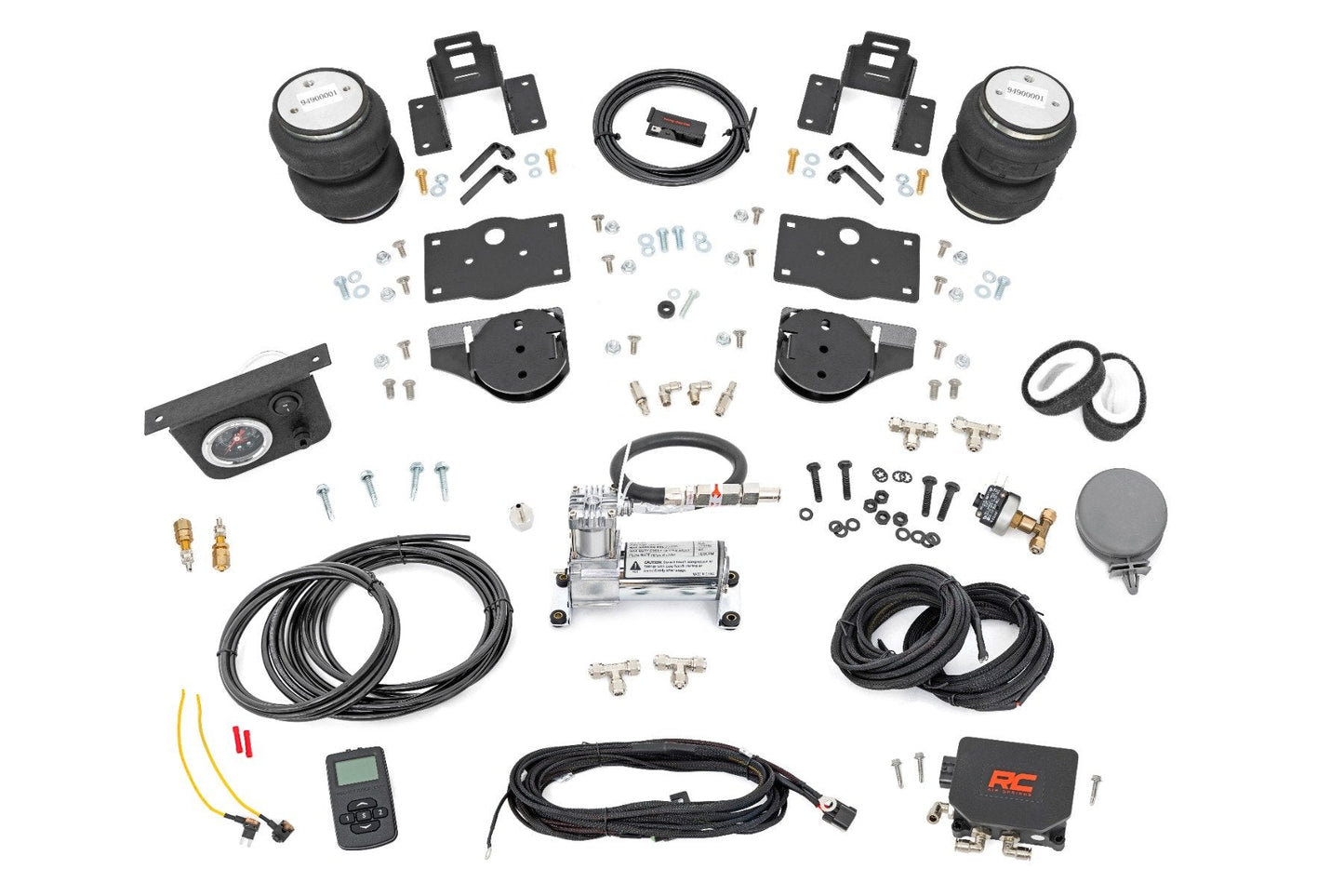 Rough Country 10035WC Air Spring Kit w/compressor | Wireless Controller | Ram 1500 4WD (2019-2026)