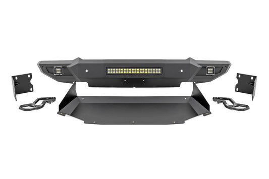 Rough Country 10808ATH Front Bumper w/Skid Plate & Tow Hooks | Ram 1500 2WD/4WD (2019-2024)