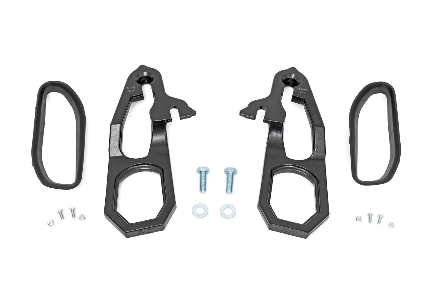 Rough Country RS185 Tow Hook Brackets & Bezel Combo | Ram 1500 2WD/4WD (2019-2021)