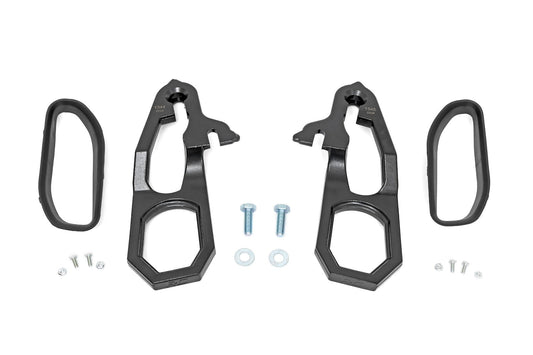 Rough Country RS185 Tow Hook Brackets & Bezel Combo | Ram 1500 2WD/4WD (2019-2021)