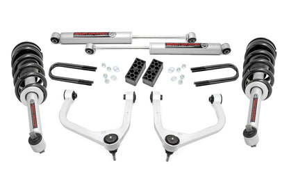 Rough Country 28231 3.5 Inch Lift Kit | N3 Struts | Rear Mono Leaf | Chevy Silverado 1500 (22-24)