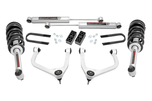 Rough Country 28231 3.5 Inch Lift Kit | N3 Struts | Rear Mono Leaf | Chevy Silverado 1500 (22-24)