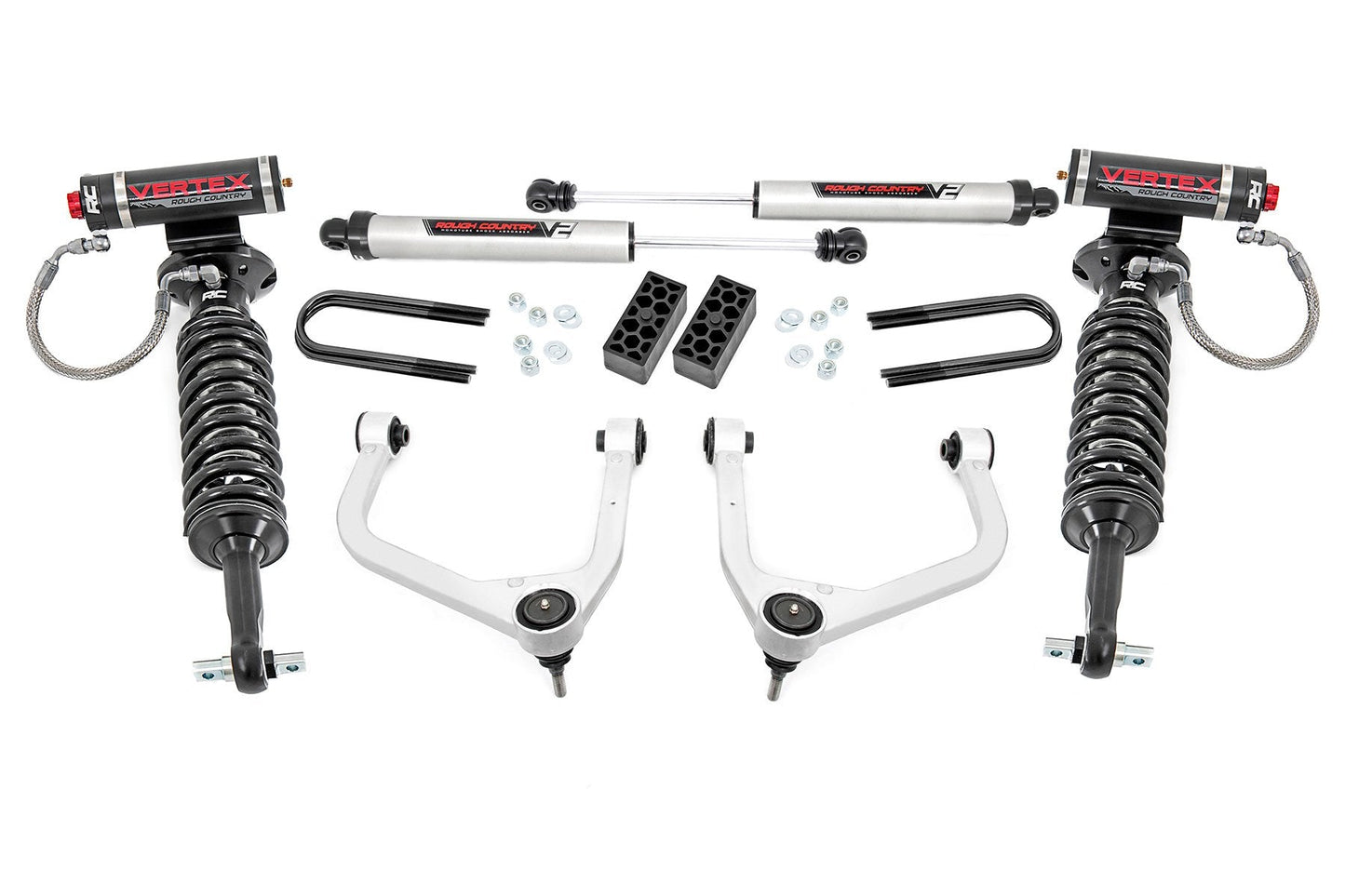 Rough Country 28257 3.5 Inch Lift Kit | Vertex/V2 | Rear Mono Leaf | Chevy Silverado 1500 (22-24)