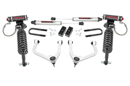 Rough Country 28257 3.5 Inch Lift Kit | Vertex/V2 | Rear Mono Leaf | Chevy Silverado 1500 (22-24)