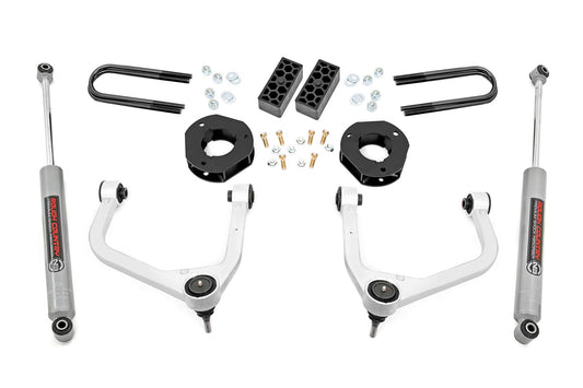 Rough Country 28230 3.5 Inch Lift Kit | Rear Mono Leaf | Chevy Silverado 1500 2WD/4WD (2022-2024)
