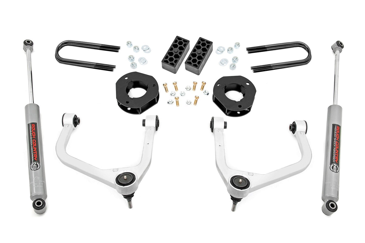 Rough Country 28230_A 3.5 Inch Lift Kit | Rear Mono Leaf | Chevy Silverado 1500 2WD/4WD (2025-2026)