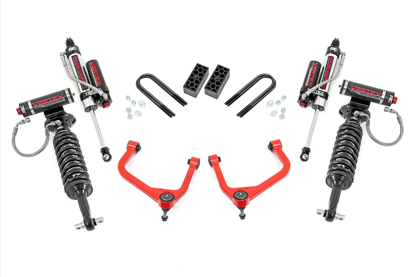 Rough Country 28250RED 3.5 Inch Lift Kit | Vertex | Rear Mono Leaf | Chevy Silverado 1500 (22-24)