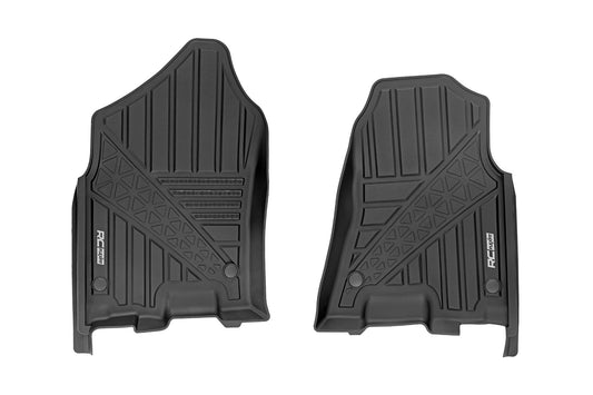 Rough Country FF-3142 Flex-Fit Floor Mats | Front | Crew | Ram 1500 (19-24)/1500 TRX (21-24)