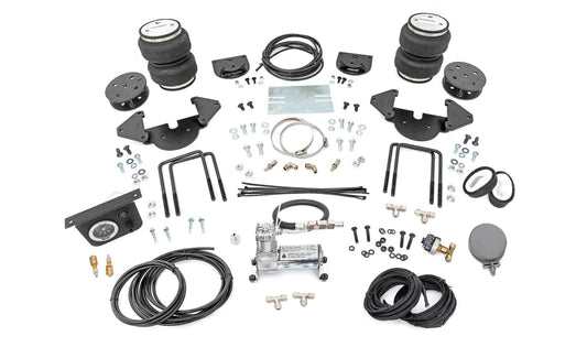 Rough Country 100113C Air Spring Kit w/compressor | 2-3.5 Inch Lift Kit | Chevy/GMC Sierra/Silverado 1500 (19-26)