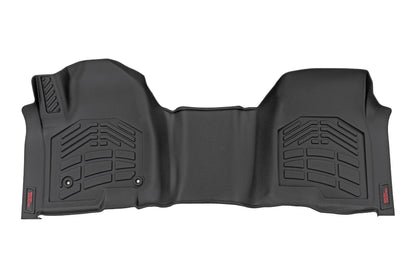 Rough Country SM2165 Sure-Fit Floor Mats | Front Over Hump | Crew | Chevy/GMC 1500/2500HD/3500HD (19-26 & Classic)