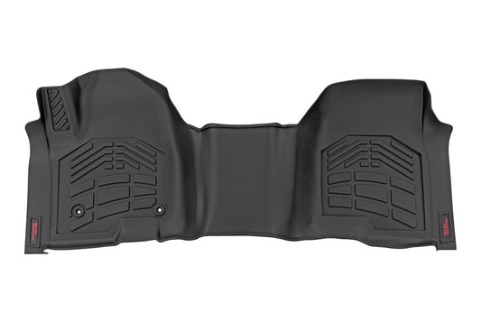 Rough Country SM2165 Sure-Fit Floor Mats | Front Over Hump | Crew | Chevy/GMC 1500/2500HD/3500HD (19-26 & Classic)