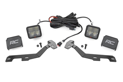 Rough Country 82295 LED Light Kit | Ditch Mount | 2" Spectrum Pair | Spot | Ram 1500 (19-26)