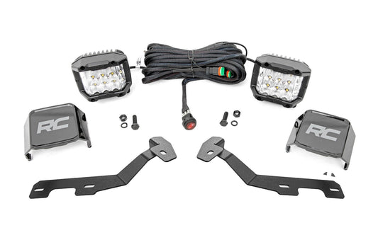 Rough Country 82293 LED Light Kit | Ditch Mount |  3" OSRAM | Wide | Ram 1500 2WD/4WD (2019-2026)