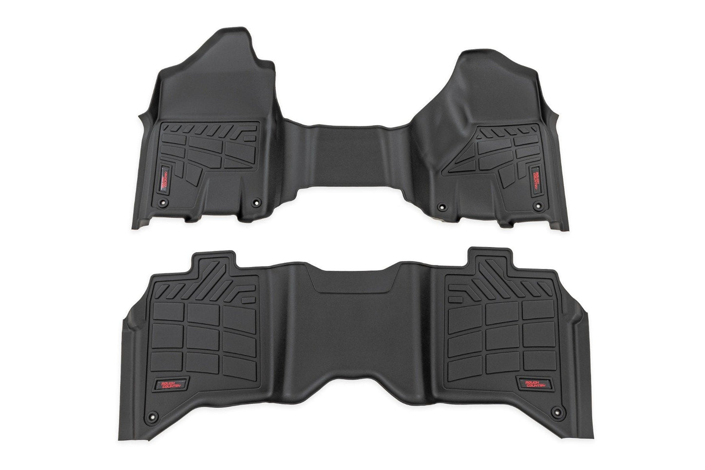 Rough Country SM31530 Sure-Fit Floor Mats | Front & Rear | Crew | Ram 2500/3500 2WD/4WD (2019-2026)