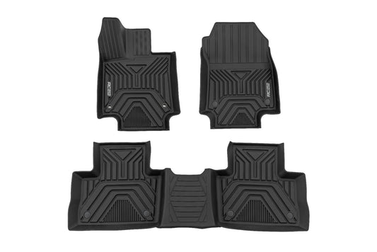 Rough Country FF-71602 Flex-Fit Floor Mats | Front & Rear | Toyota RAV4 2WD/4WD (2019-2025)