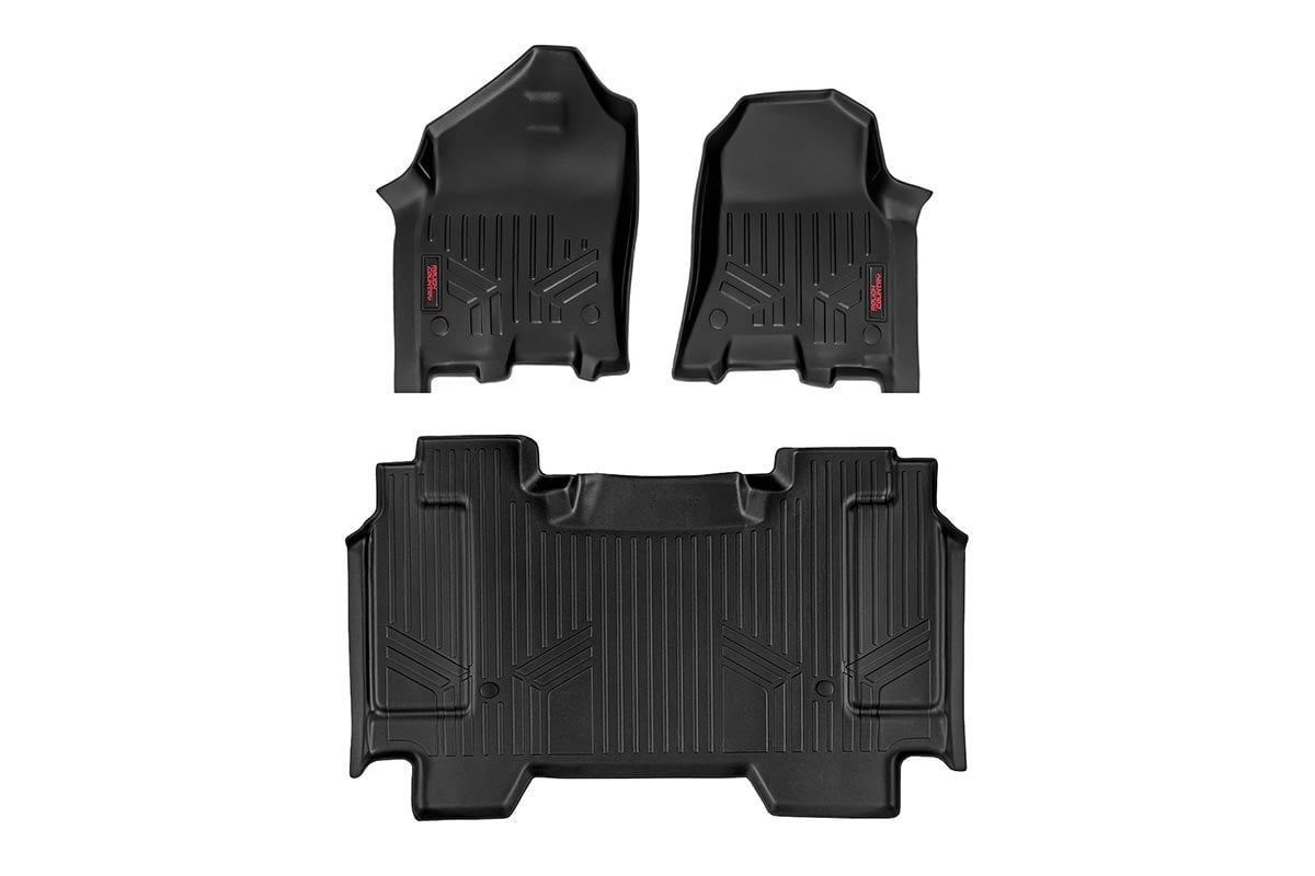 Rough Country M-31412 Floor Mats | Front and Rear | Ram 1500 (19-24)/1500 TRX (21-24)