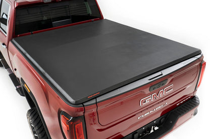 Rough Country 41120690A Soft Tri-Fold Bed Cover | 6'9" Bed | Chevy/GMC 2500HD/3500HD (20-25)