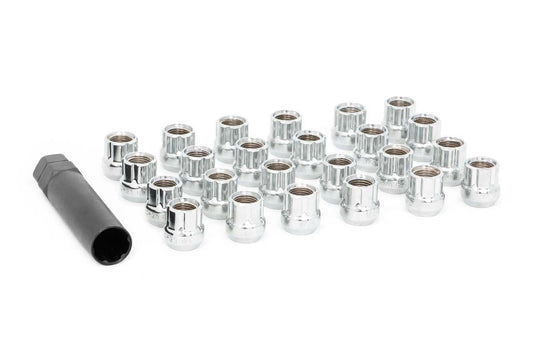 Rough Country 122024CHOE Lug Nut Set | 1/2x20 | 24 Qty | Chrome | Open End