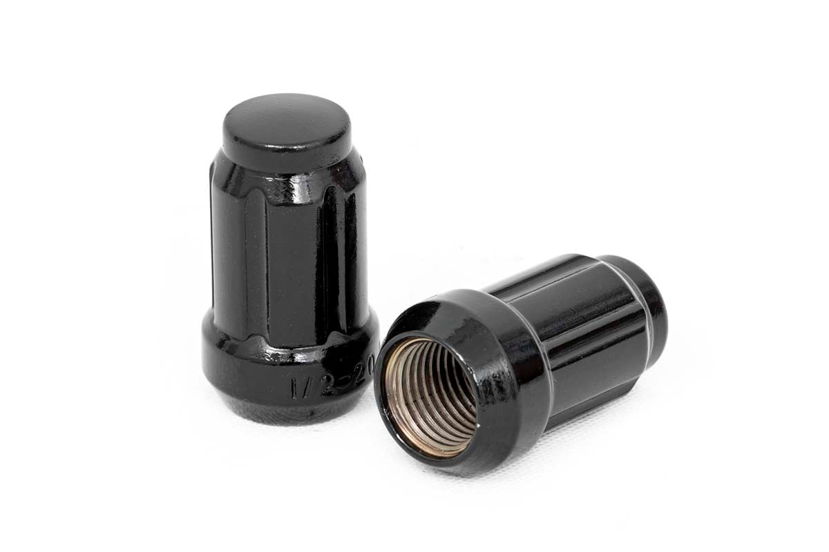 Rough Country 502024BLK 1/2x20 Lug Nut Set of 24 | Black