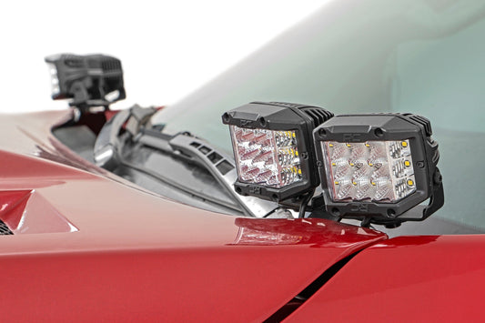 Rough Country 70839 LED Light Kit | Ditch Mount | 3" OSRAM | Wide | Toyota Tundra 2WD/4WD (14-21)
