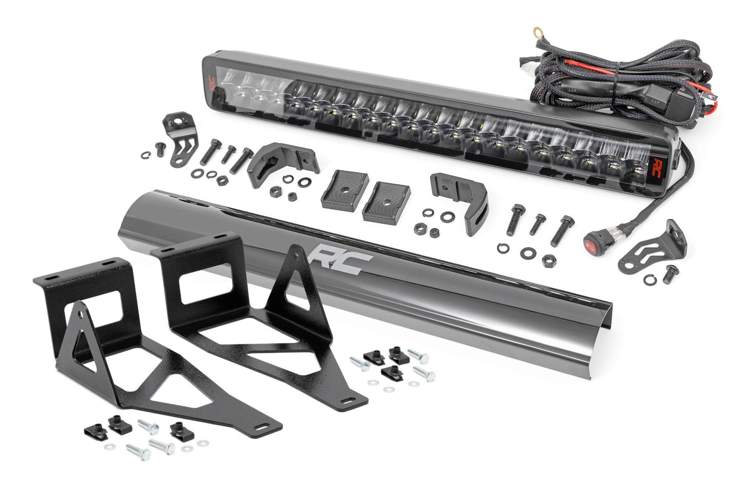 Rough Country 80665 LED Light Kit | Bumper Mount | 20" Spectrum Dual Row | Ford F-250/F-350 Super Duty (05-07)