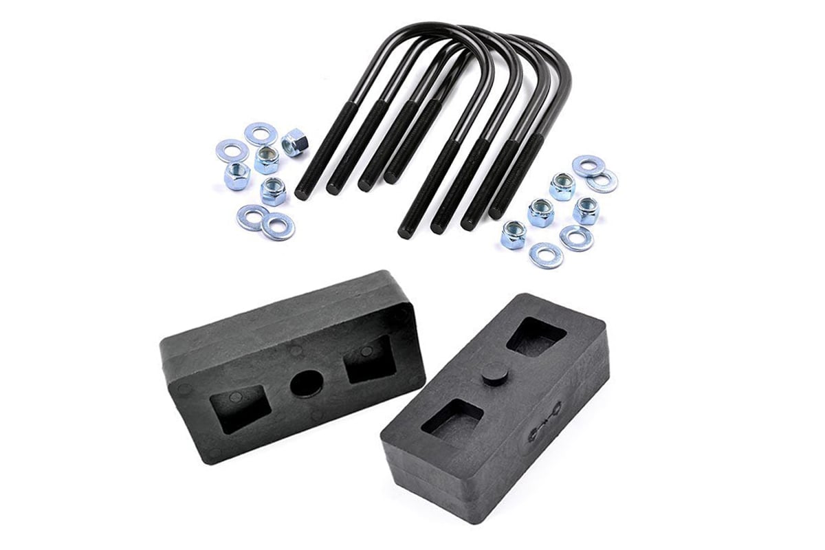 Rough Country 6581 1 Inch Block & U-Bolt Kit | Ford F-150 2WD/4WD (1997-2003)