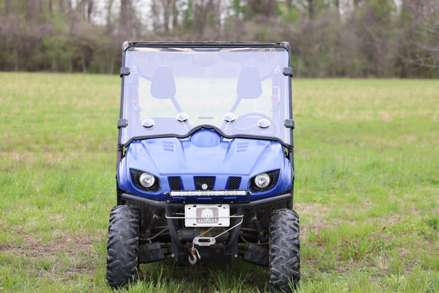 Rough Country 98241240 Vented Full Windshield | Scratch Resistant | Yamaha Rhino 660/Rhino 700