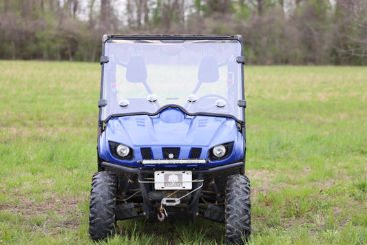 Rough Country 98241240 Vented Full Windshield | Scratch Resistant | Yamaha Rhino 660/Rhino 700