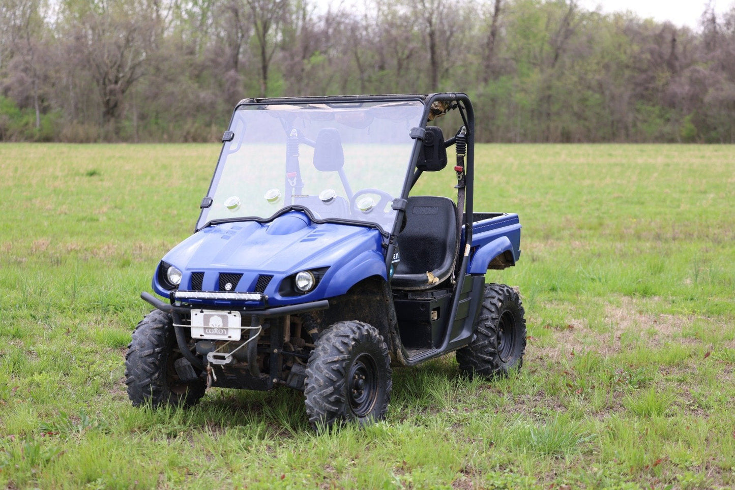 Rough Country 98241240 Vented Full Windshield | Scratch Resistant | Yamaha Rhino 660/Rhino 700