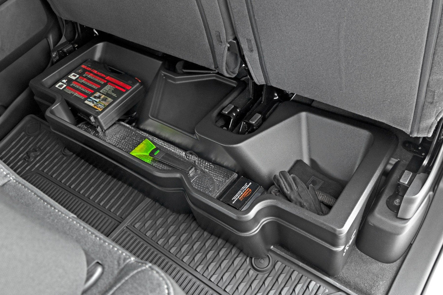 Rough Country RC09421A Under Seat Storage | Crew Cab | Ram 1500 2WD/4WD (2019-2026)