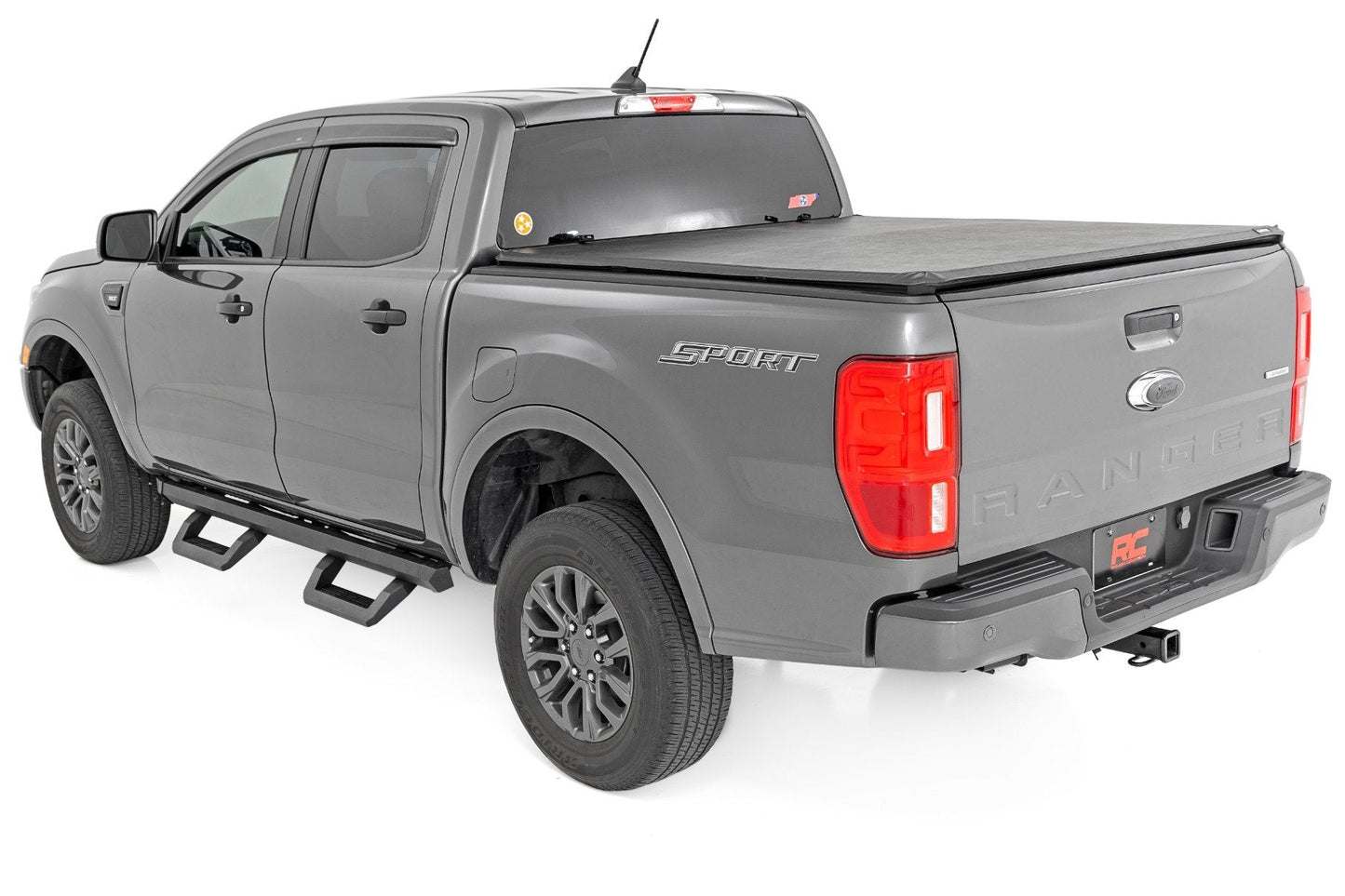 Rough Country 51089 SRX2 Adjustable Aluminum Steps | Ford Ranger 2WD/4WD (2019-2025)