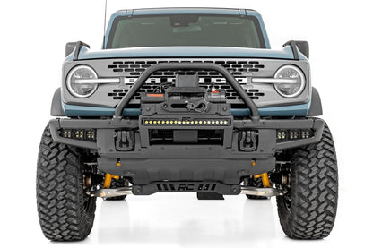 Rough Country 51086 LED Light Kit | Fog Mount | Triple 2" Black Pair | Flood | Ford Bronco (21-25)
