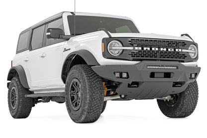 Rough Country 51074 Front Bumper | Modular | Full Wings | DRL | Ford Bronco 4WD (2021-2025)