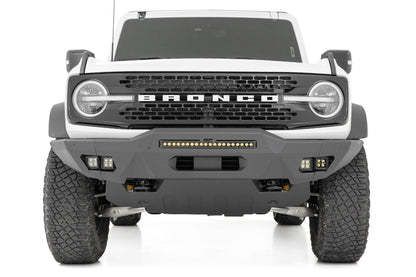 Rough Country 51074 Front Bumper | Modular | Full Wings | DRL | Ford Bronco 4WD (2021-2025)